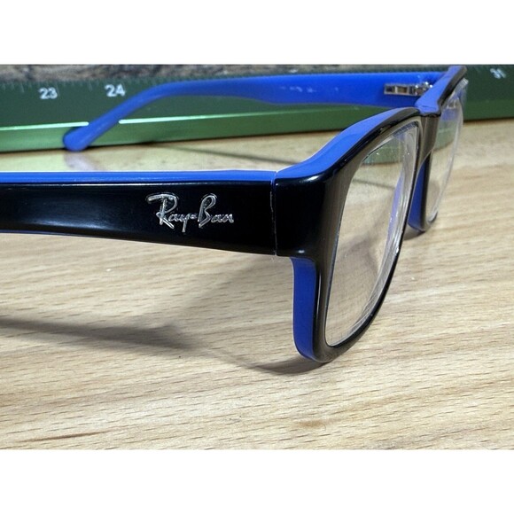 Ray-Ban Authentic Eyeglasses Black Blue Excellent Frames Only unisex - Picture 1 of 12